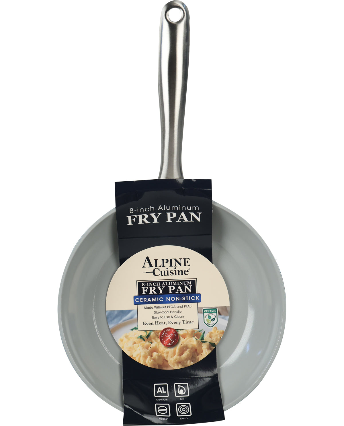 Alpine Cuisine Blue 8" Fry Pan with Ceramic Coating