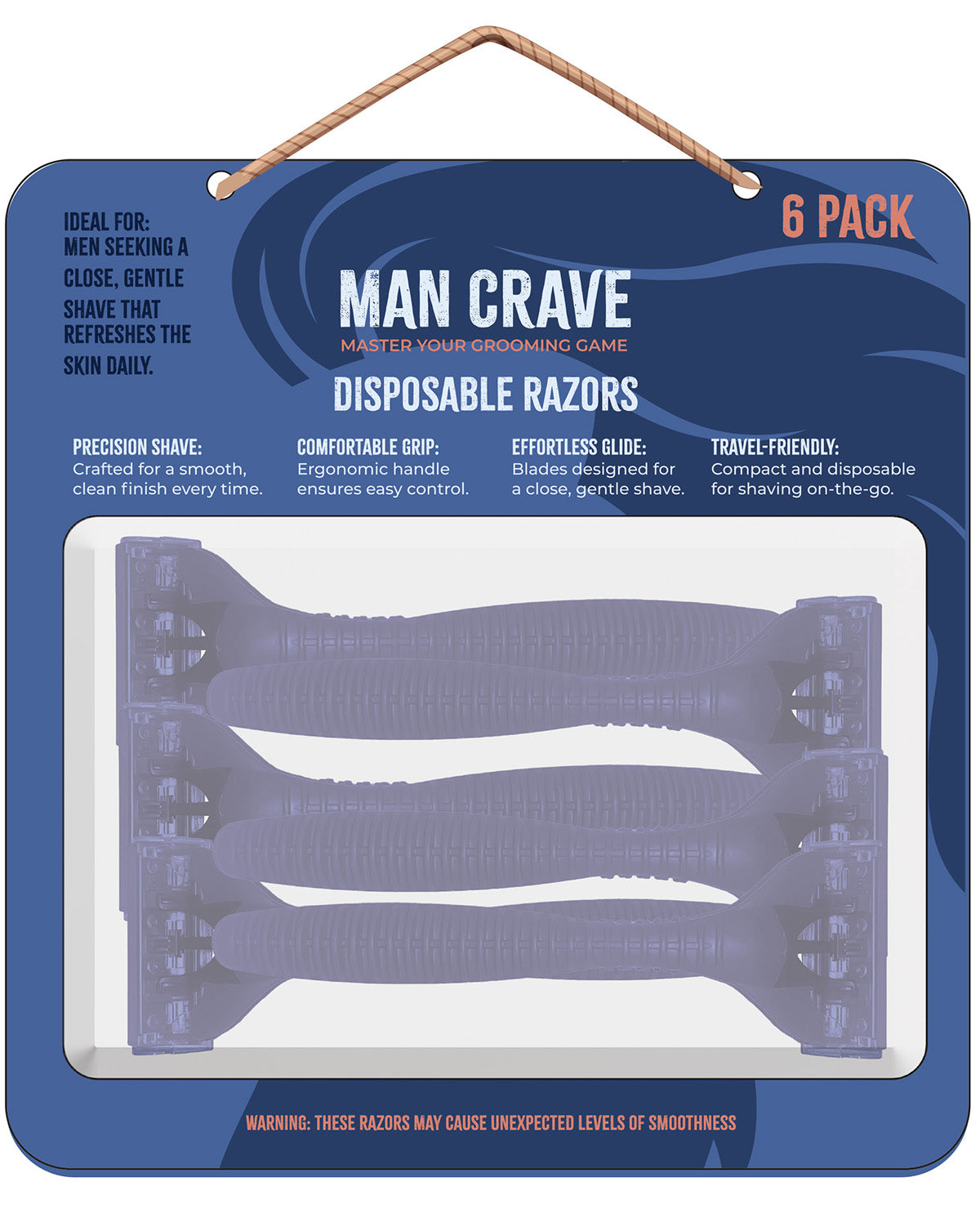 Man Crave 6 Pack Body Razors