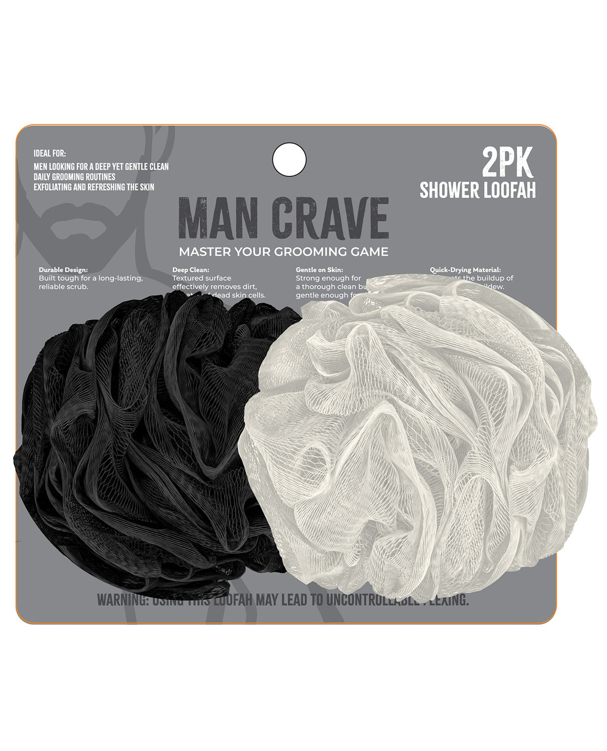 Man Crave 2 Pack Loofahs