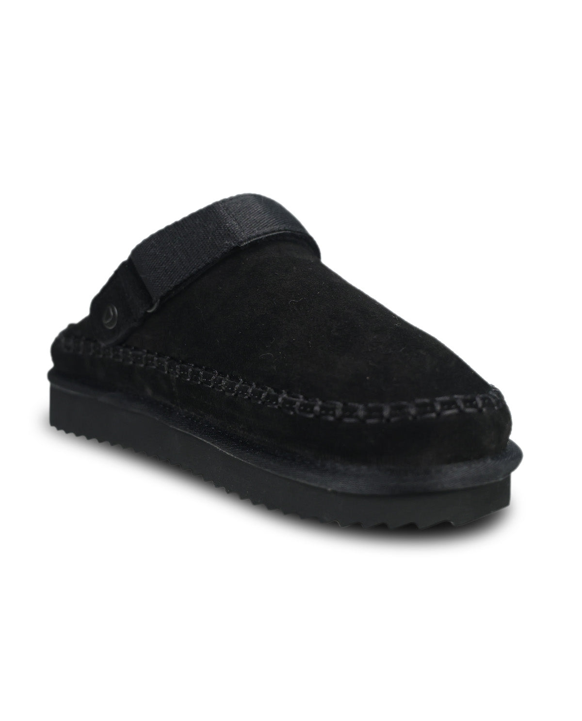 Project Cloud Grayson Suede With Fur Trim Casual Black
