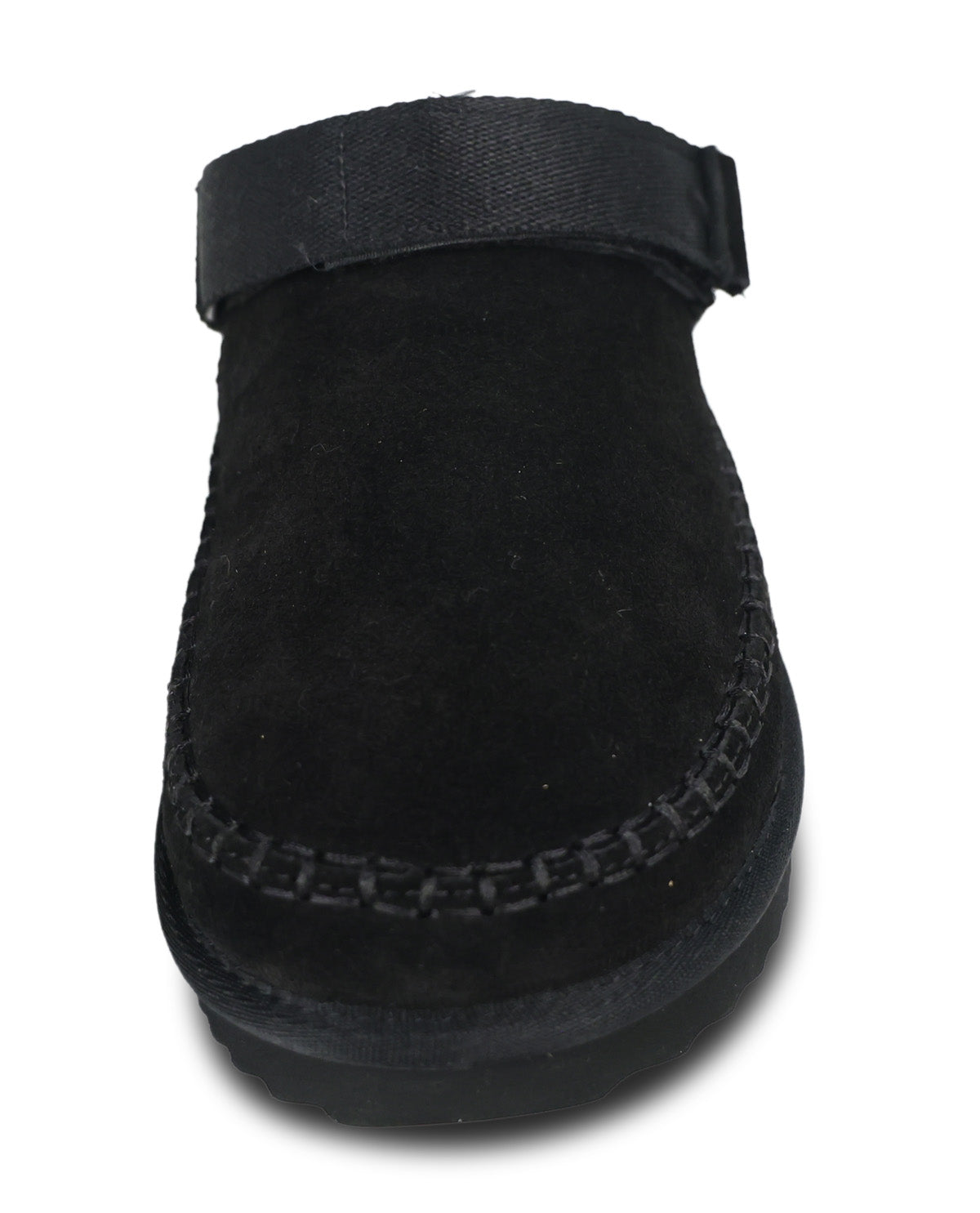 Project Cloud Grayson Suede With Fur Trim Casual Black