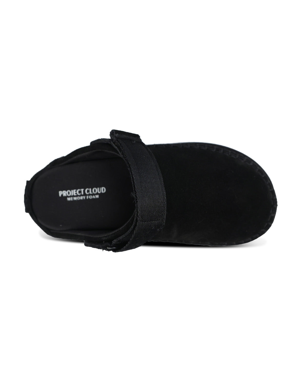 Project Cloud Grayson Suede With Fur Trim Casual Black