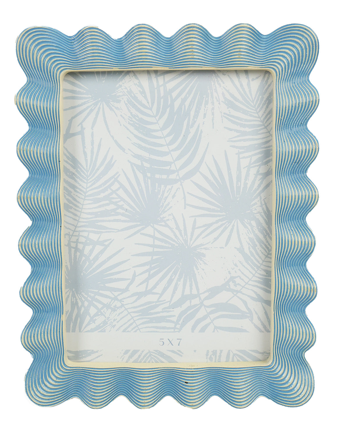 Wavy Blue 5x7" Resin Picture Frame