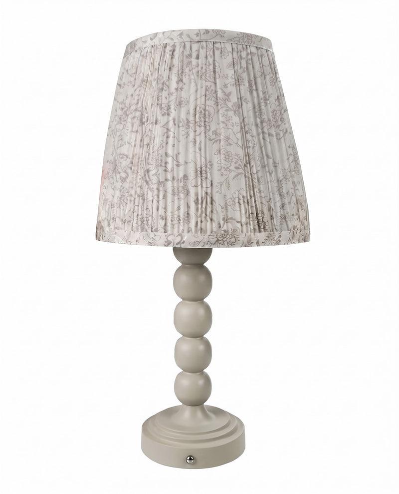 Taupe Toile Printed 20x9.5" Lamp