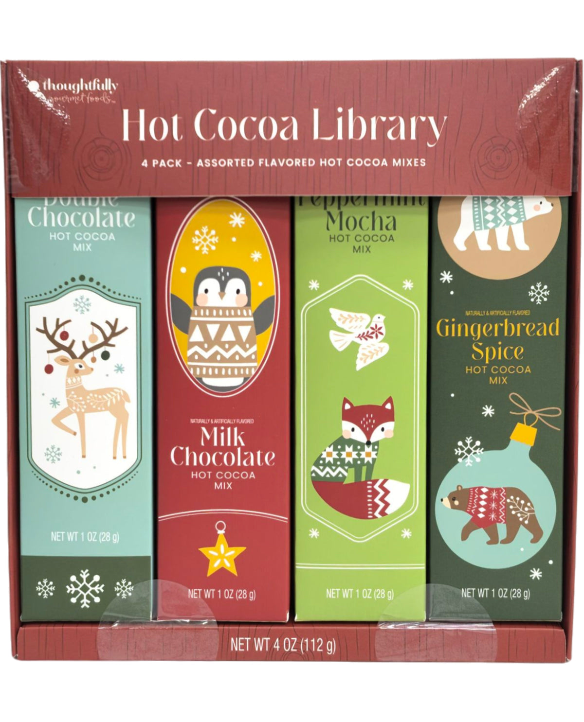 Holiday Hot Cocoa Library 4 Piece Set