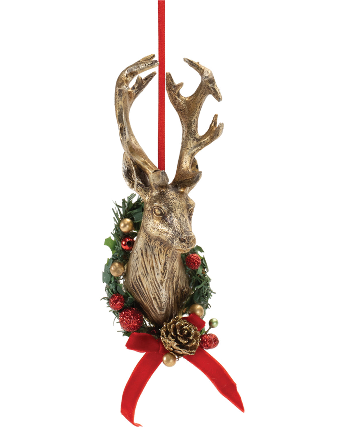 Deer Mount & Wreath Ornament