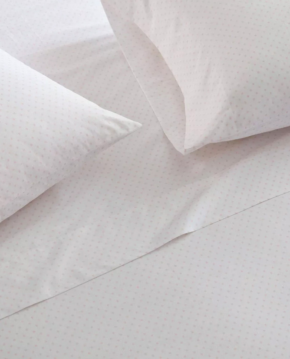 Martha Stewart Core Pink Polka Dot King Sheet Set