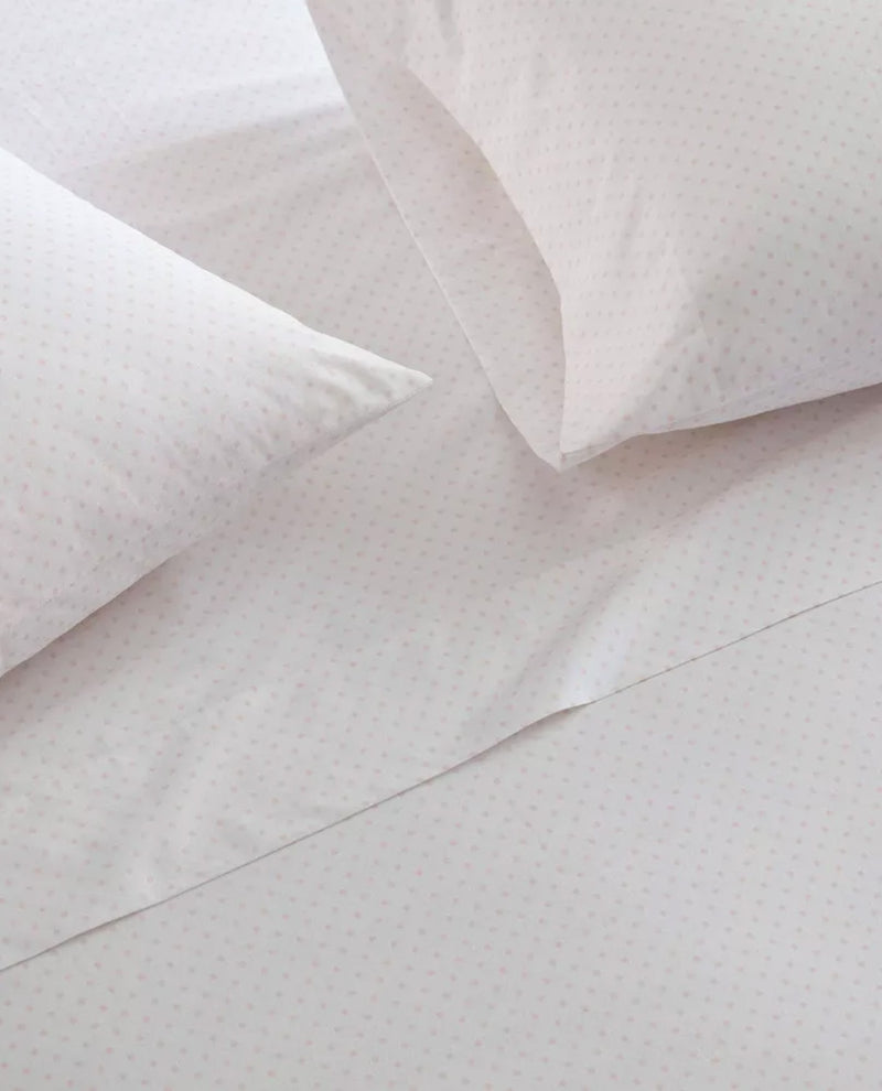 Martha Stewart Core Pink Polka Dot King Sheet Set