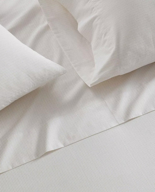 Martha Stewart Core Taupe Stripe King Sheet Set
