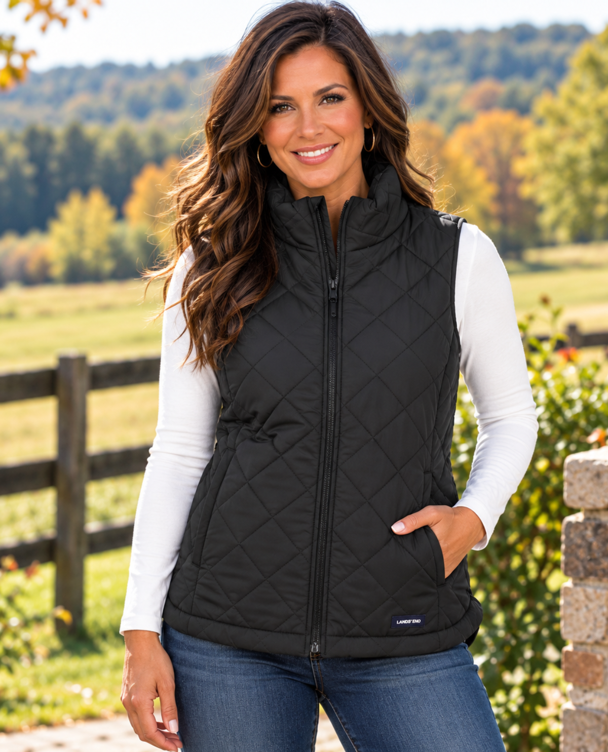 Lands' End Puffer Vest