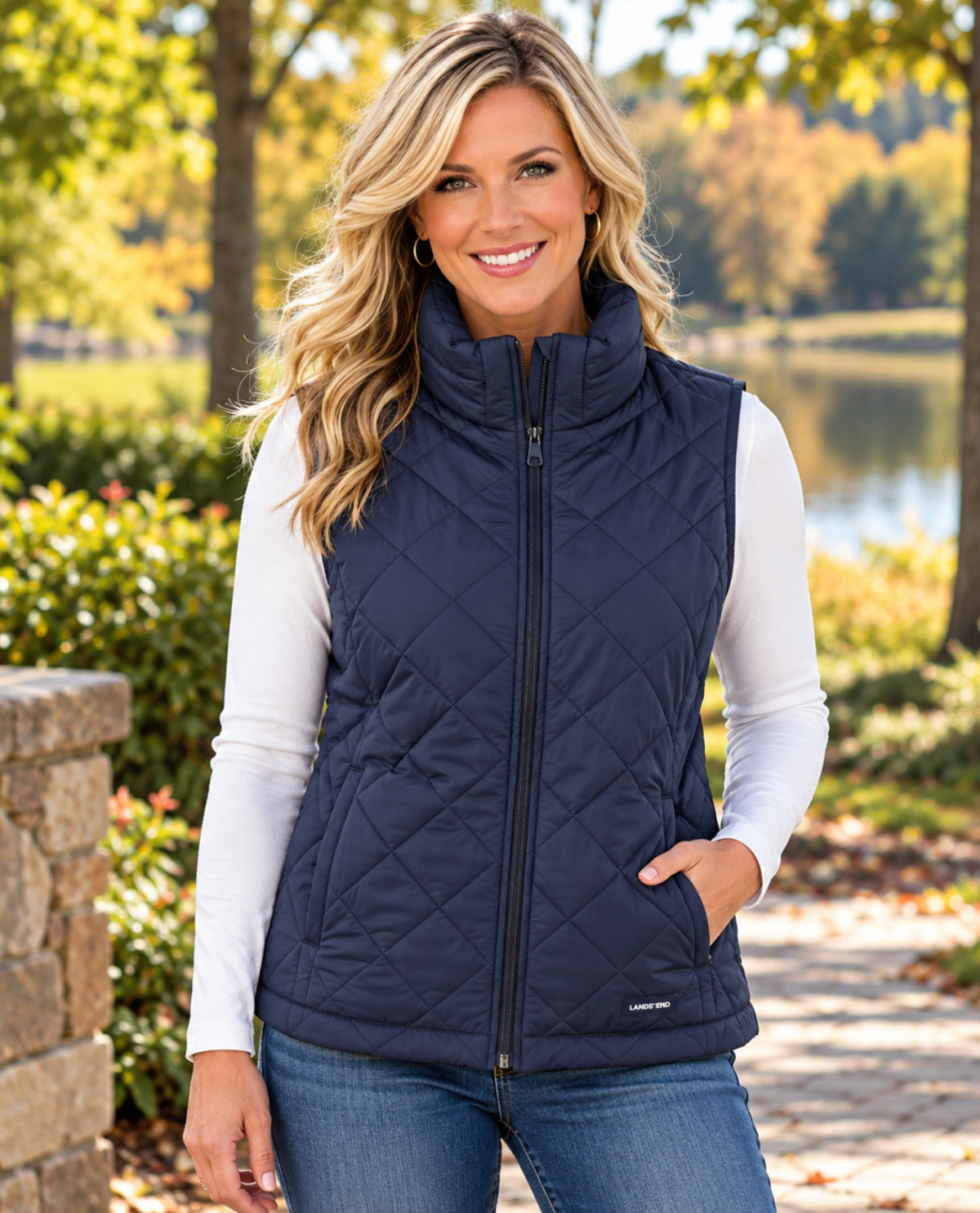 Lands' End Puffer Vest