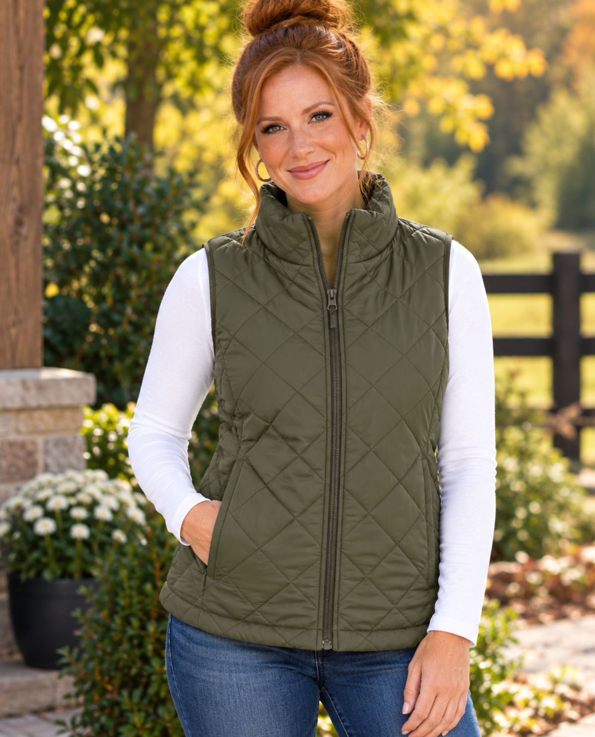 Lands' End Puffer Vest