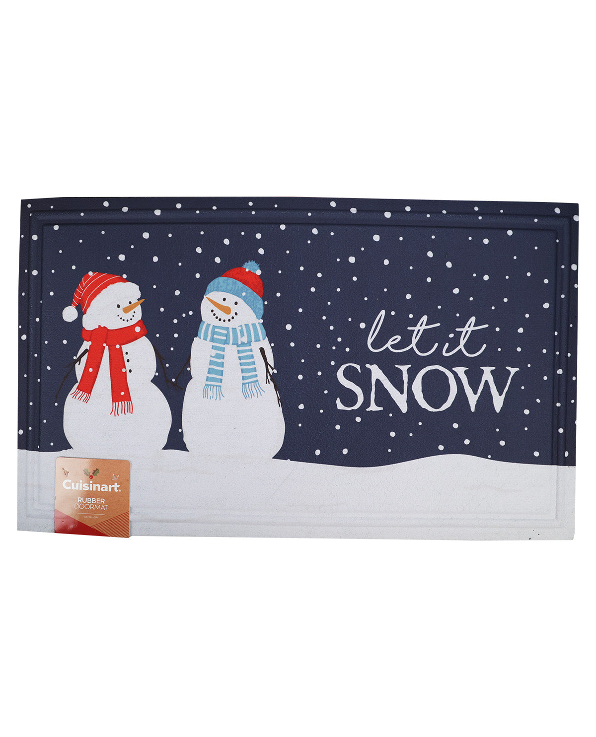 Cuisinart Snowman Crumb 18x30" Rubber Doormat