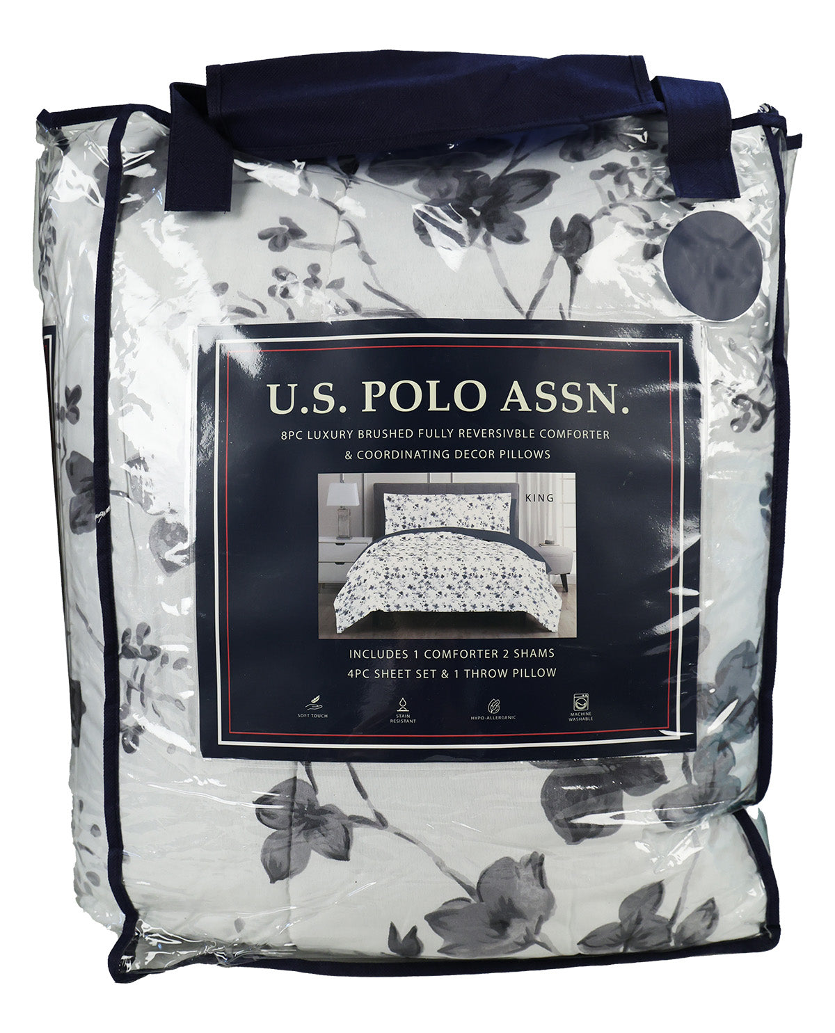 Tatiana Charcoal King 8 Piece Quilt Set