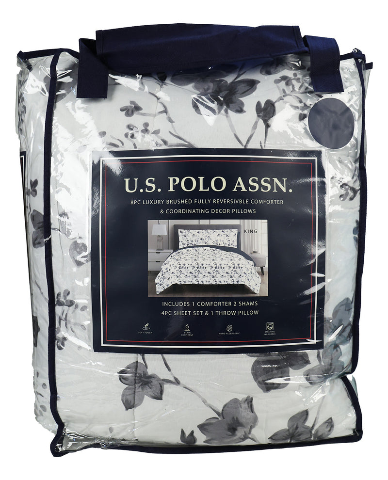 Tatiana Charcoal King 8 Piece Quilt Set