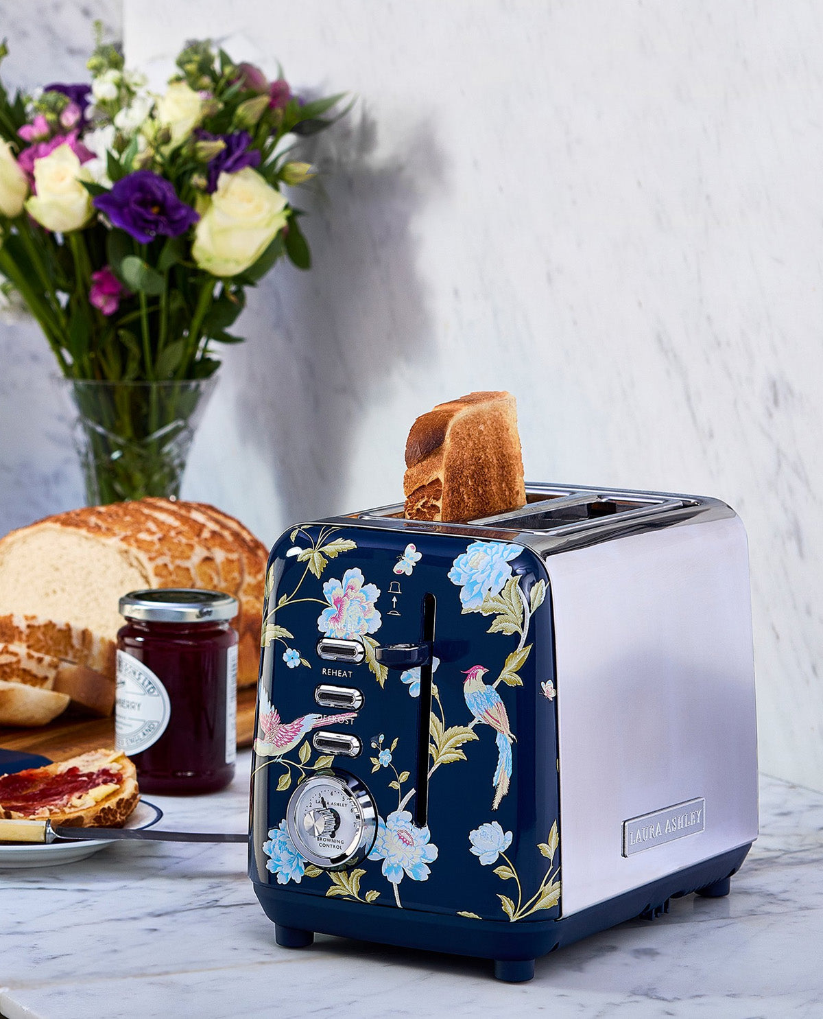 Laura Ashley Elveden Navy Toaster