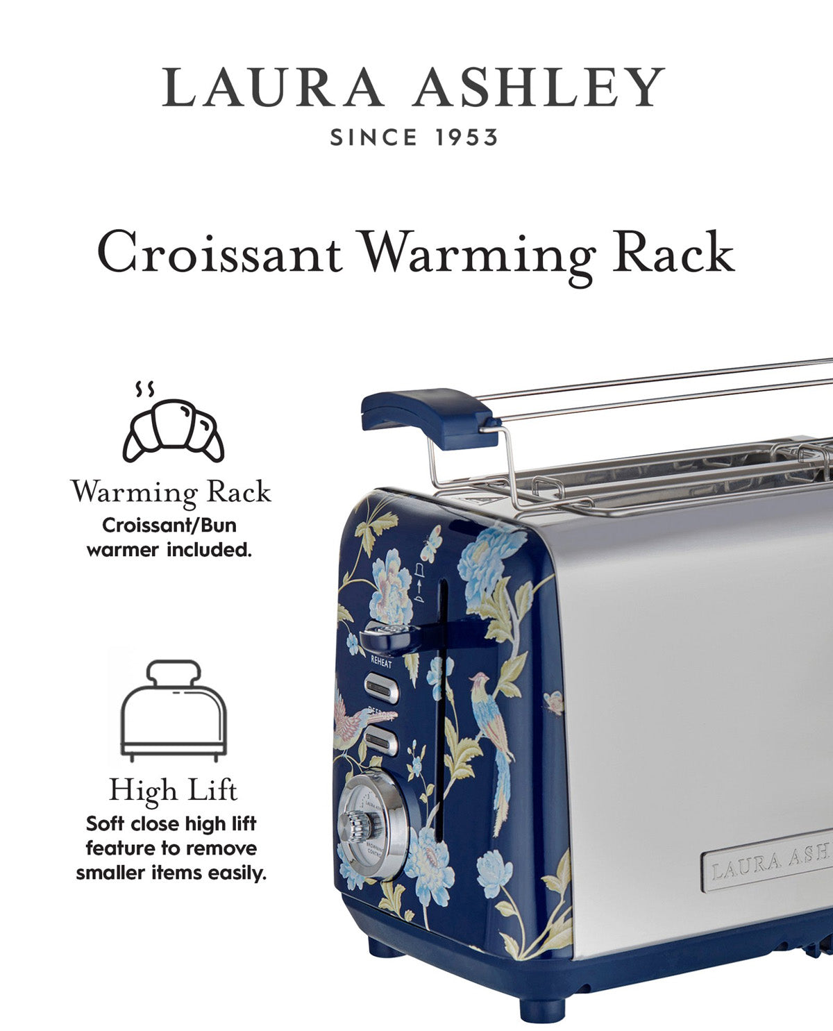 Laura Ashley Elveden Navy Toaster