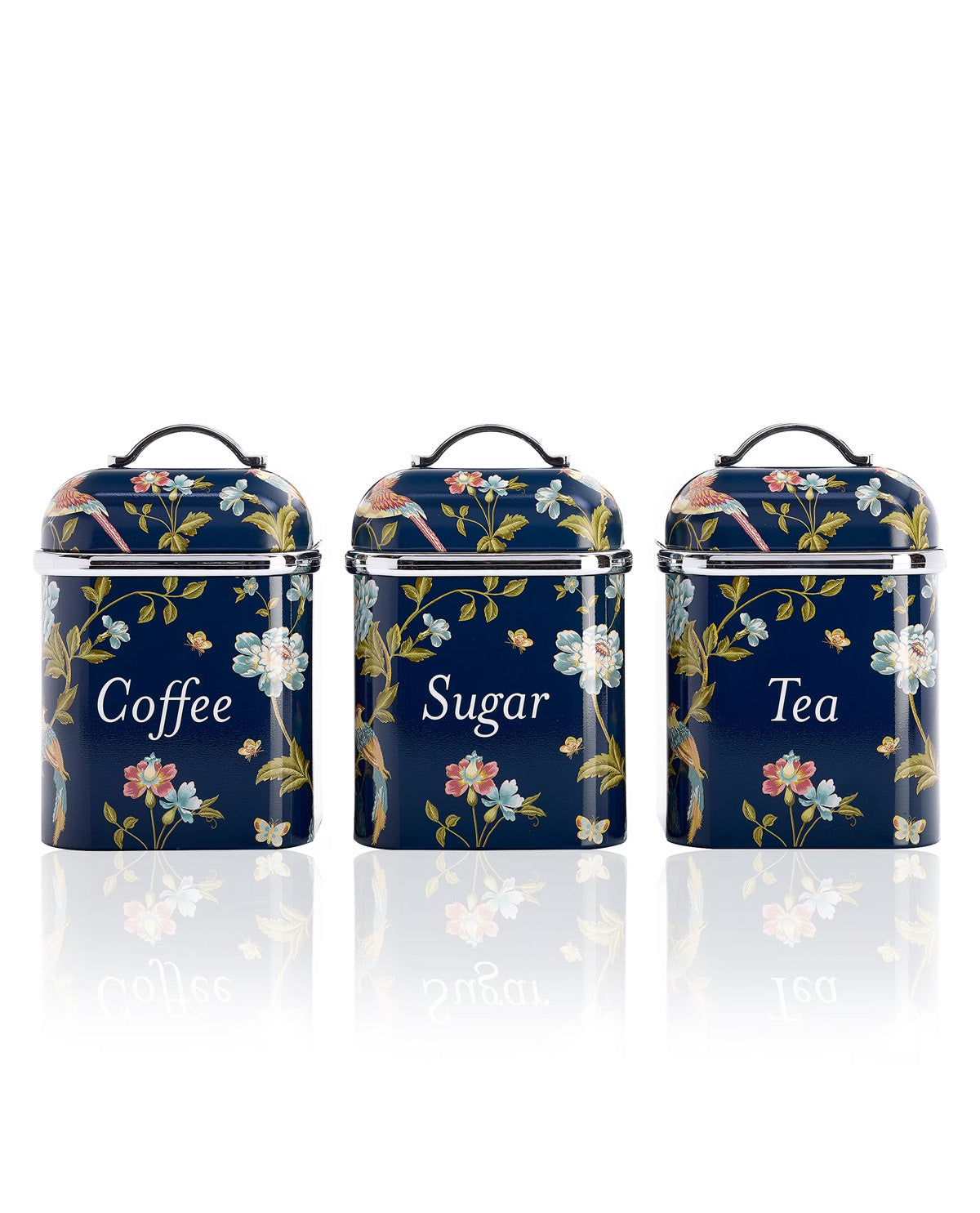 Laura Ashley Elveden Navy Cannister Set