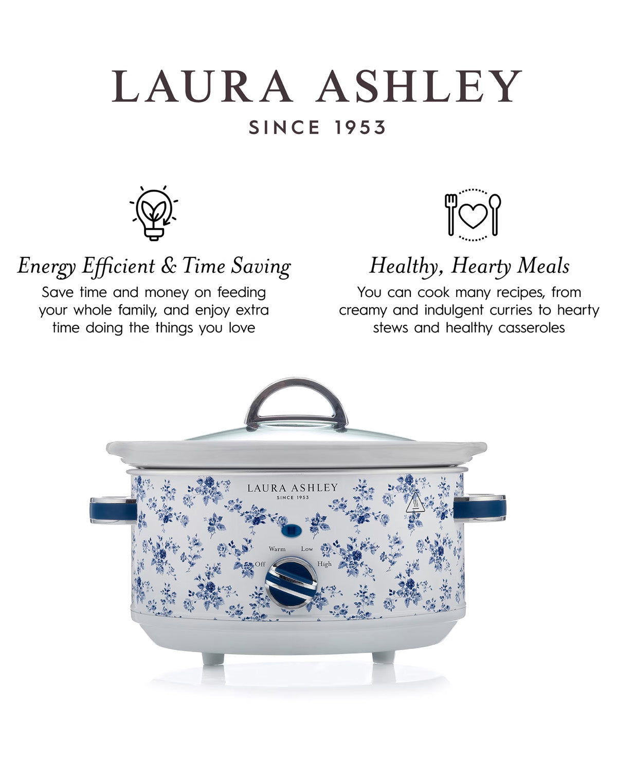 Laura Ashley China Rose 3.5L Slow Cooker