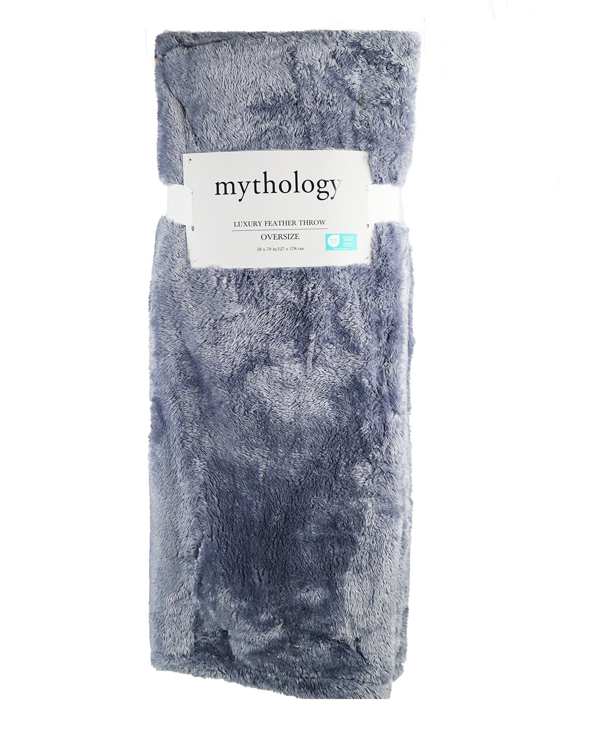 Solid Slate Feather Throw