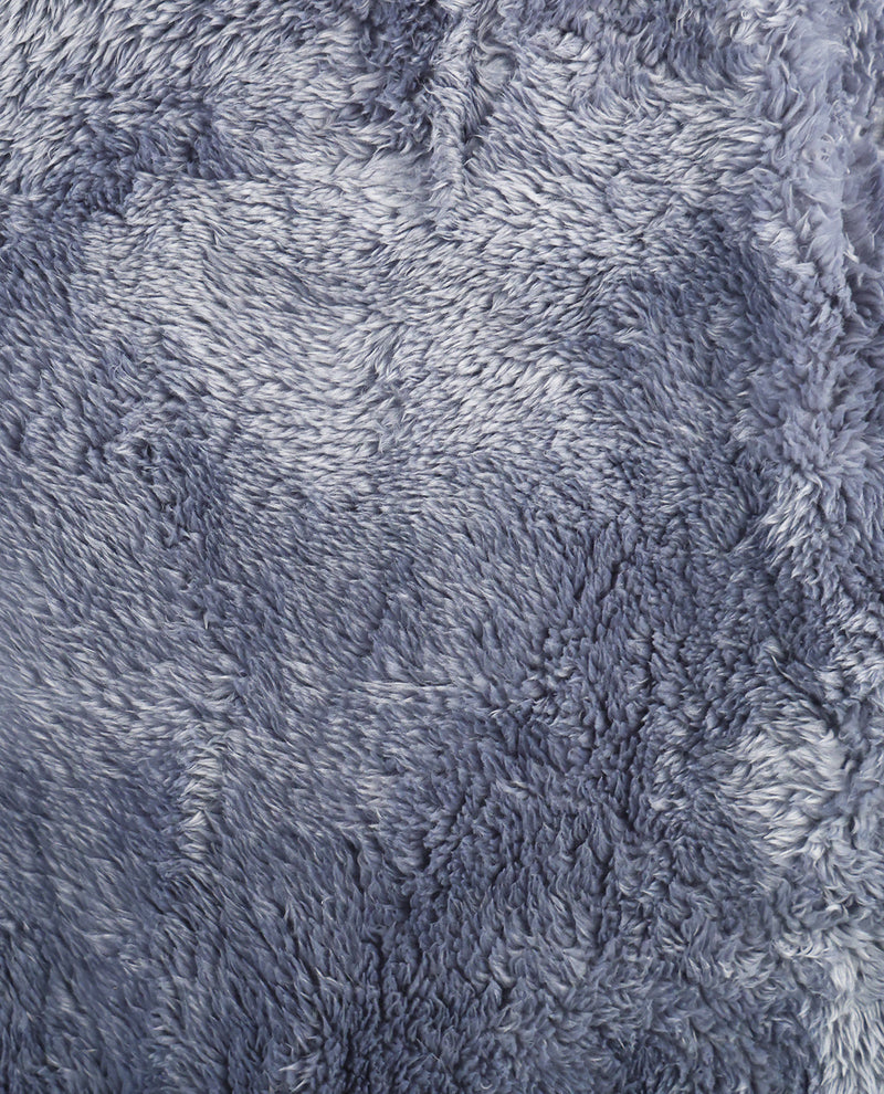 Solid Slate Feather Throw