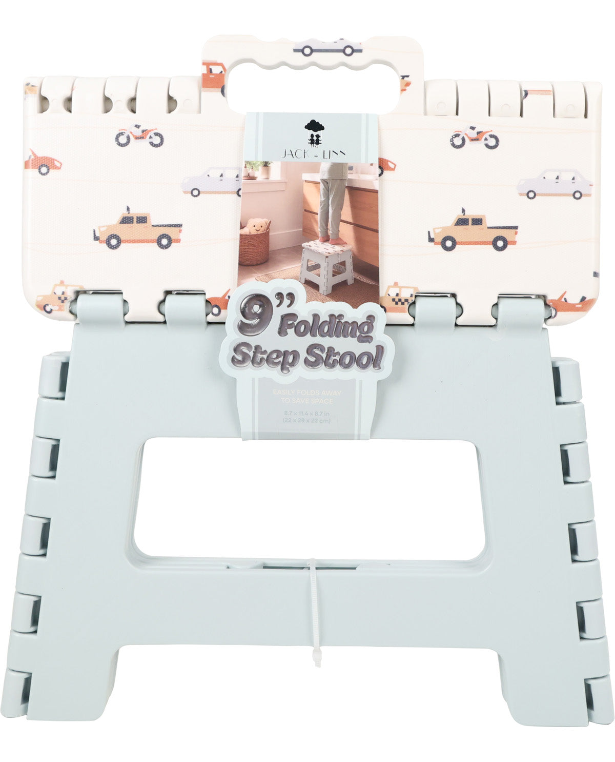 Car Print 9" Step Stool