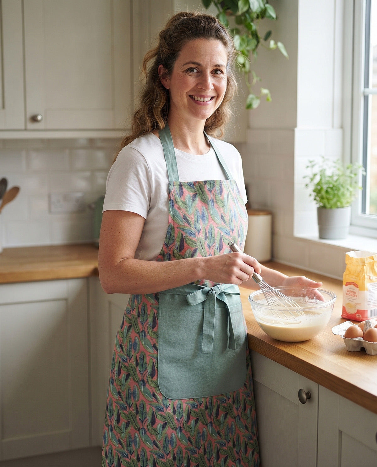 Botanicals On Blush Apron