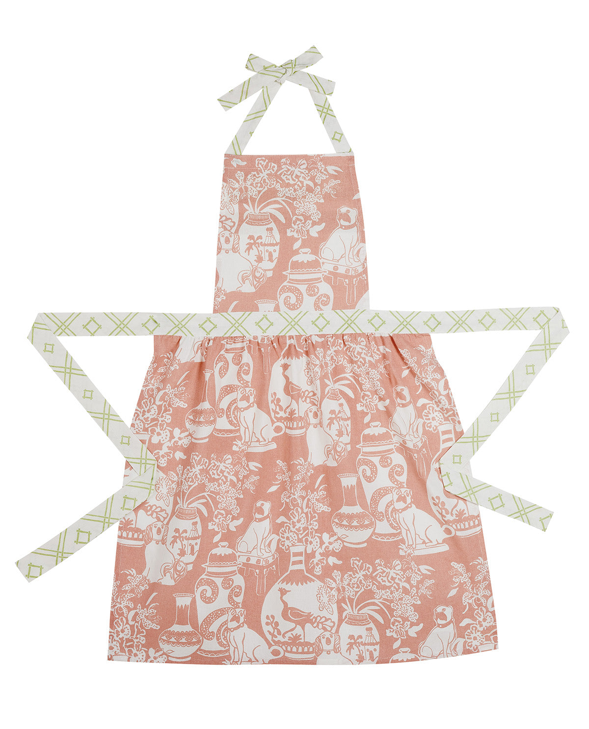 Dog Vase Rose Apron