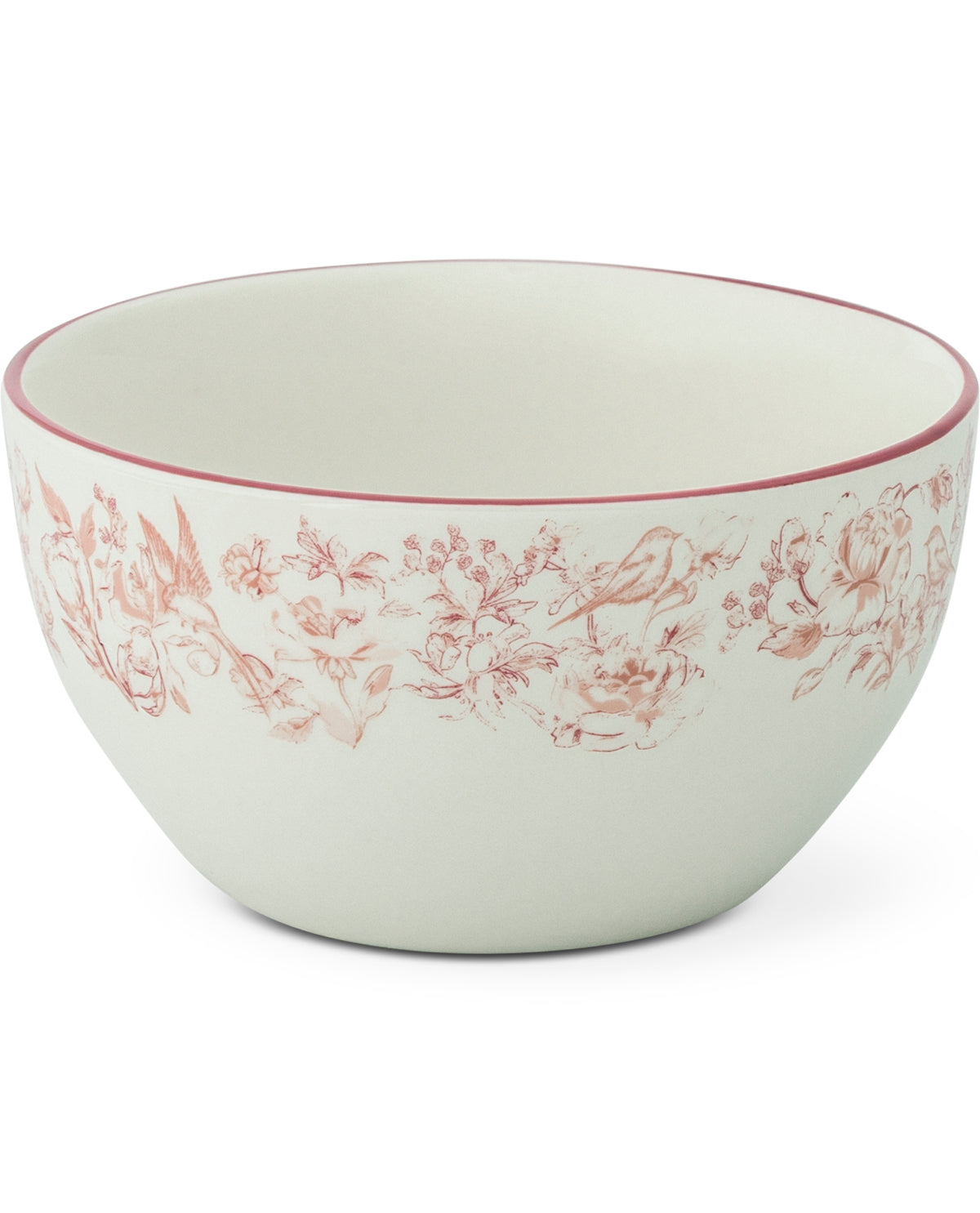 Blush Garden Toile 4 Piece 4.5" Bowl Set