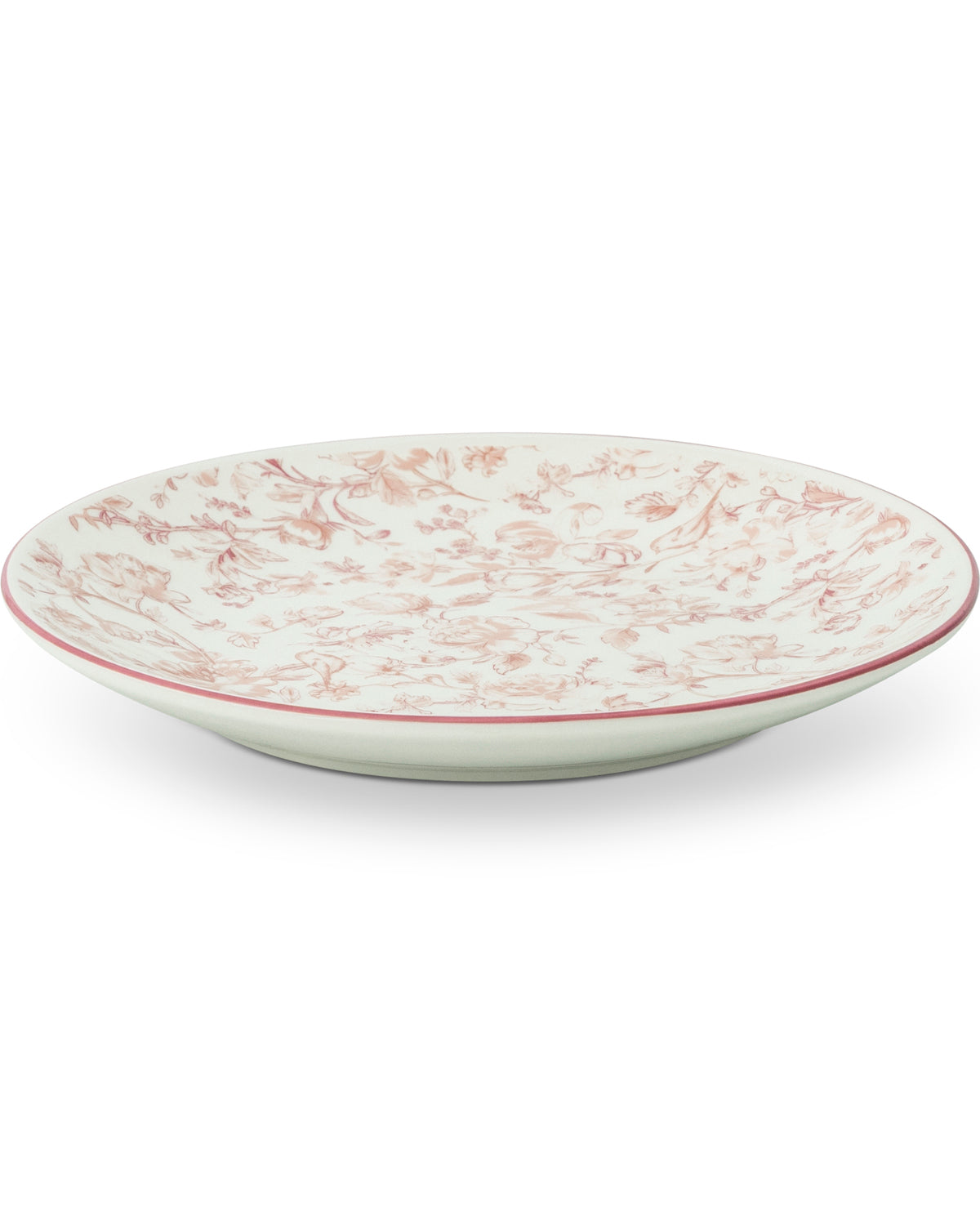 Blush Garden Toile 4 Piece 6" Salad Plate Set