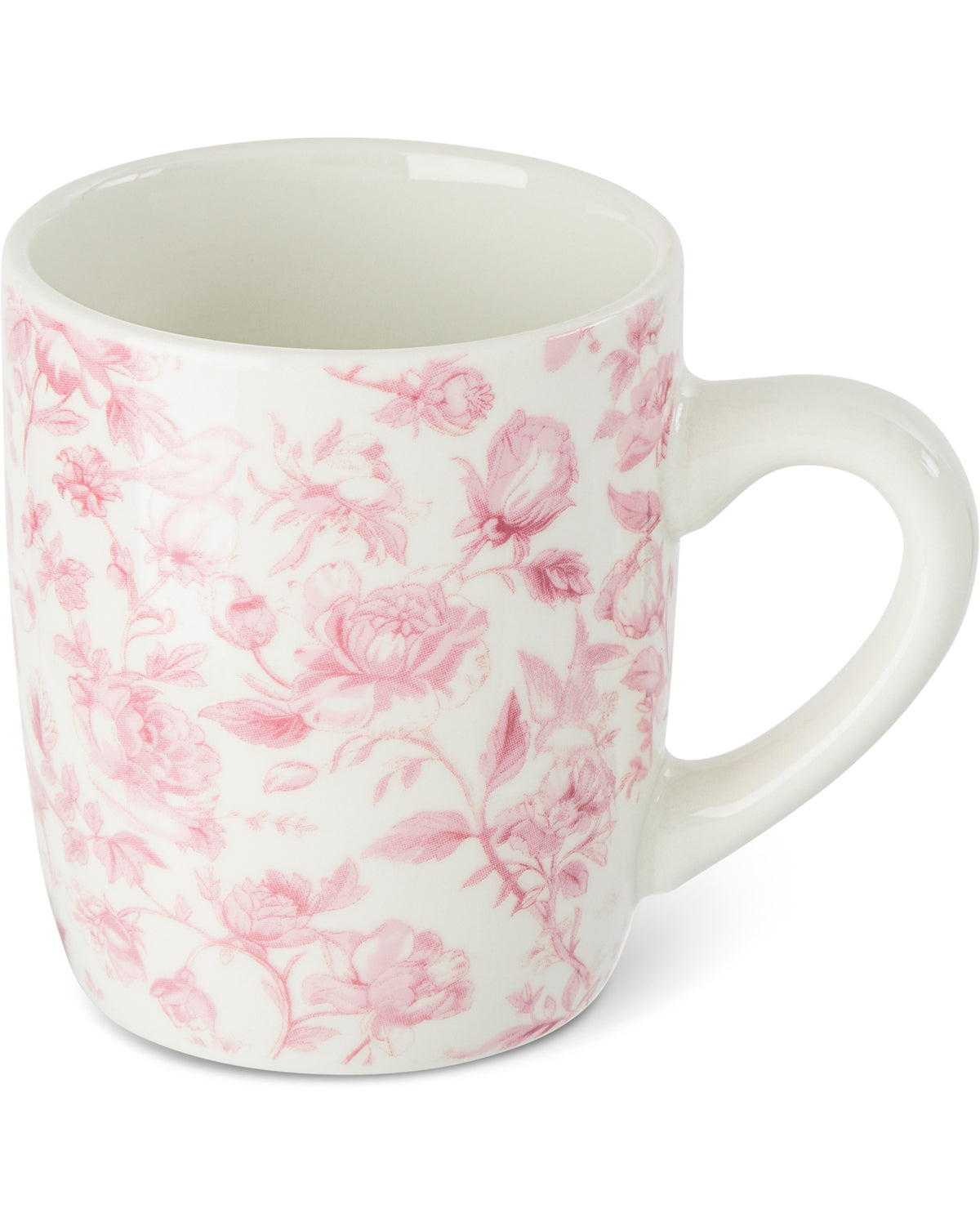 Blush Garden Toile 4 Piece 3.7oz Espresso Mug Set