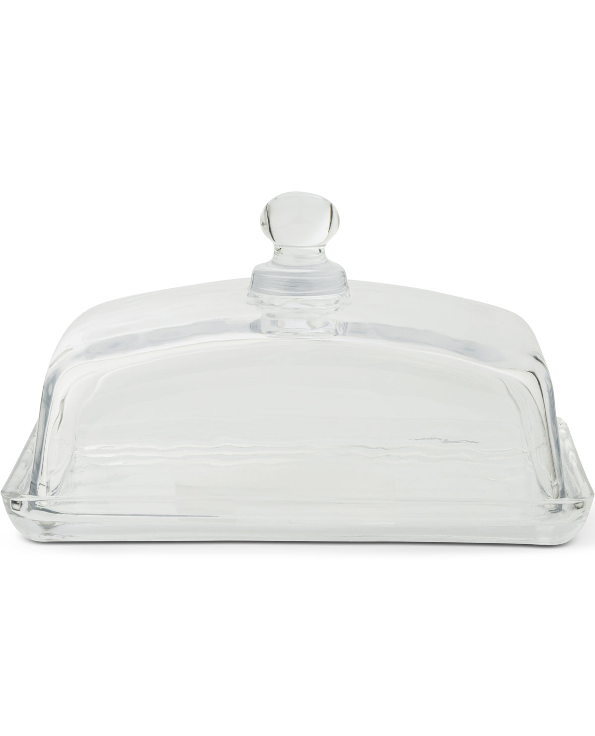 7" Classic Glass Butter Dish