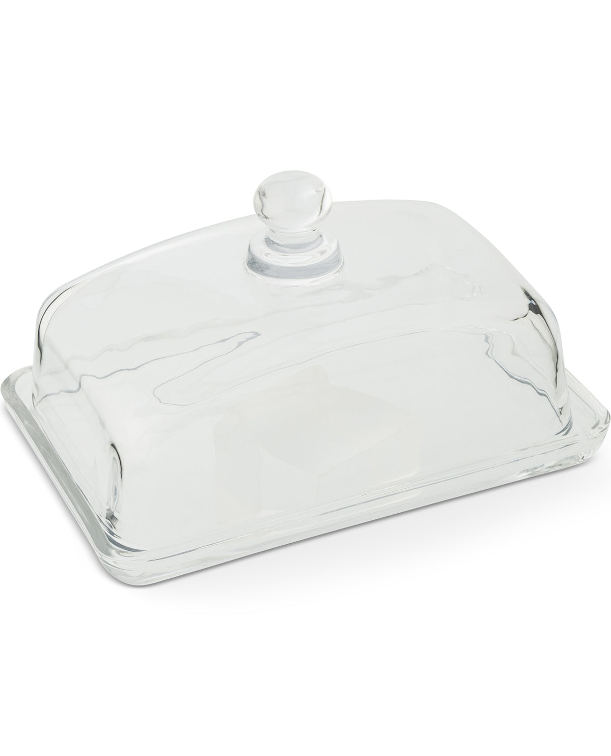 7" Classic Glass Butter Dish