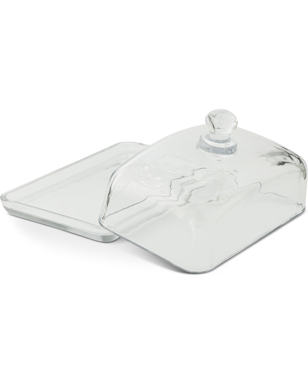 7" Classic Glass Butter Dish