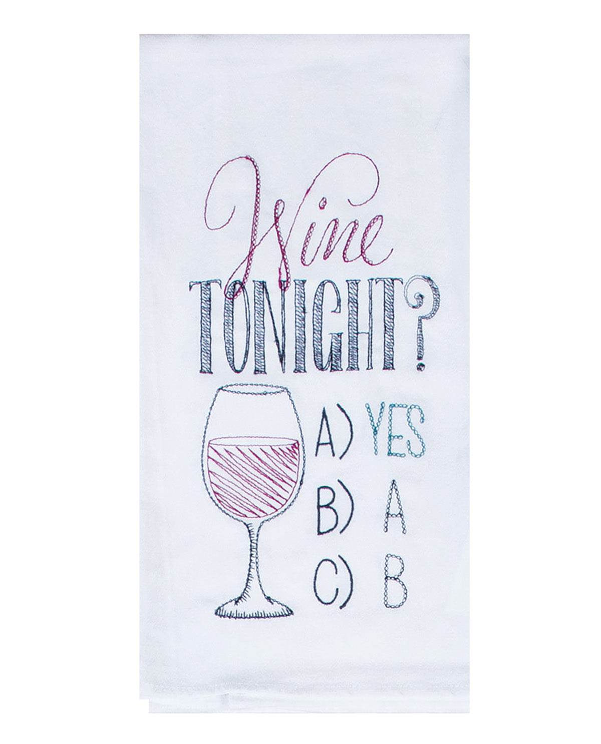 Kay Dee Designs Wine Tonight? Flour Sack