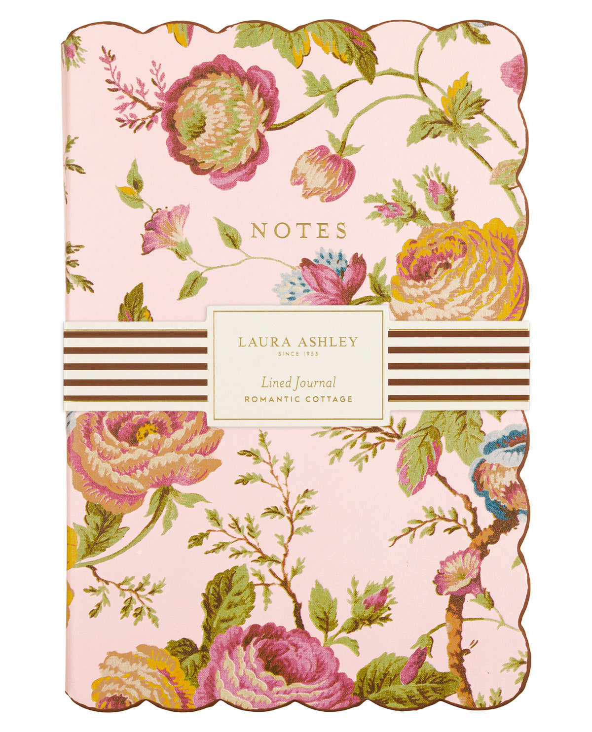 Laura Ashley Scallop Floral Lined Journal
