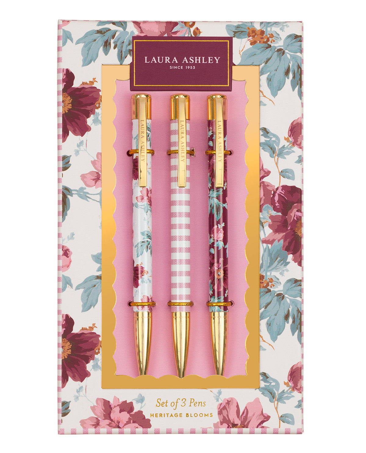 Laura Ashley Heritage Blooms Set of 3 Pens