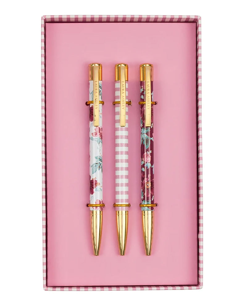 Laura Ashley Heritage Blooms Set of 3 Pens