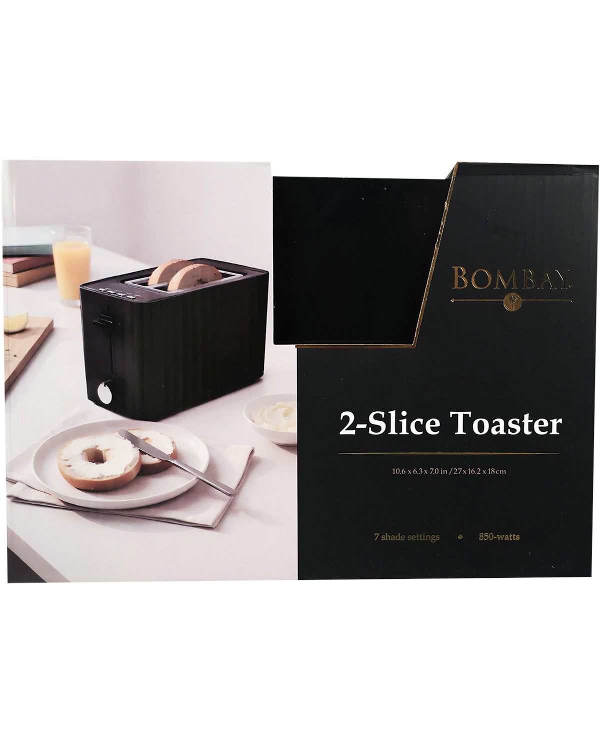 Black 2-Slice Toaster