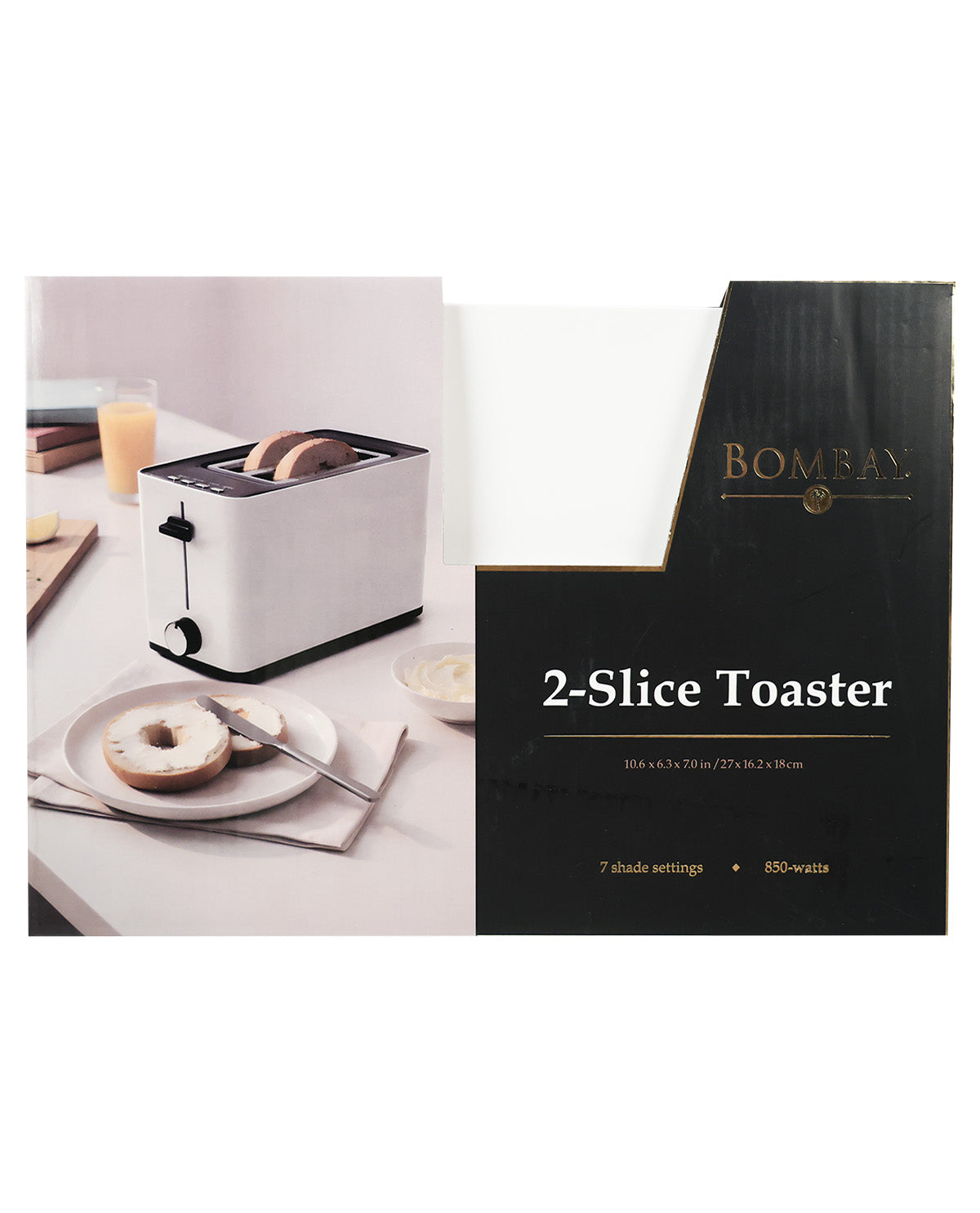White 2-Slice Toaster