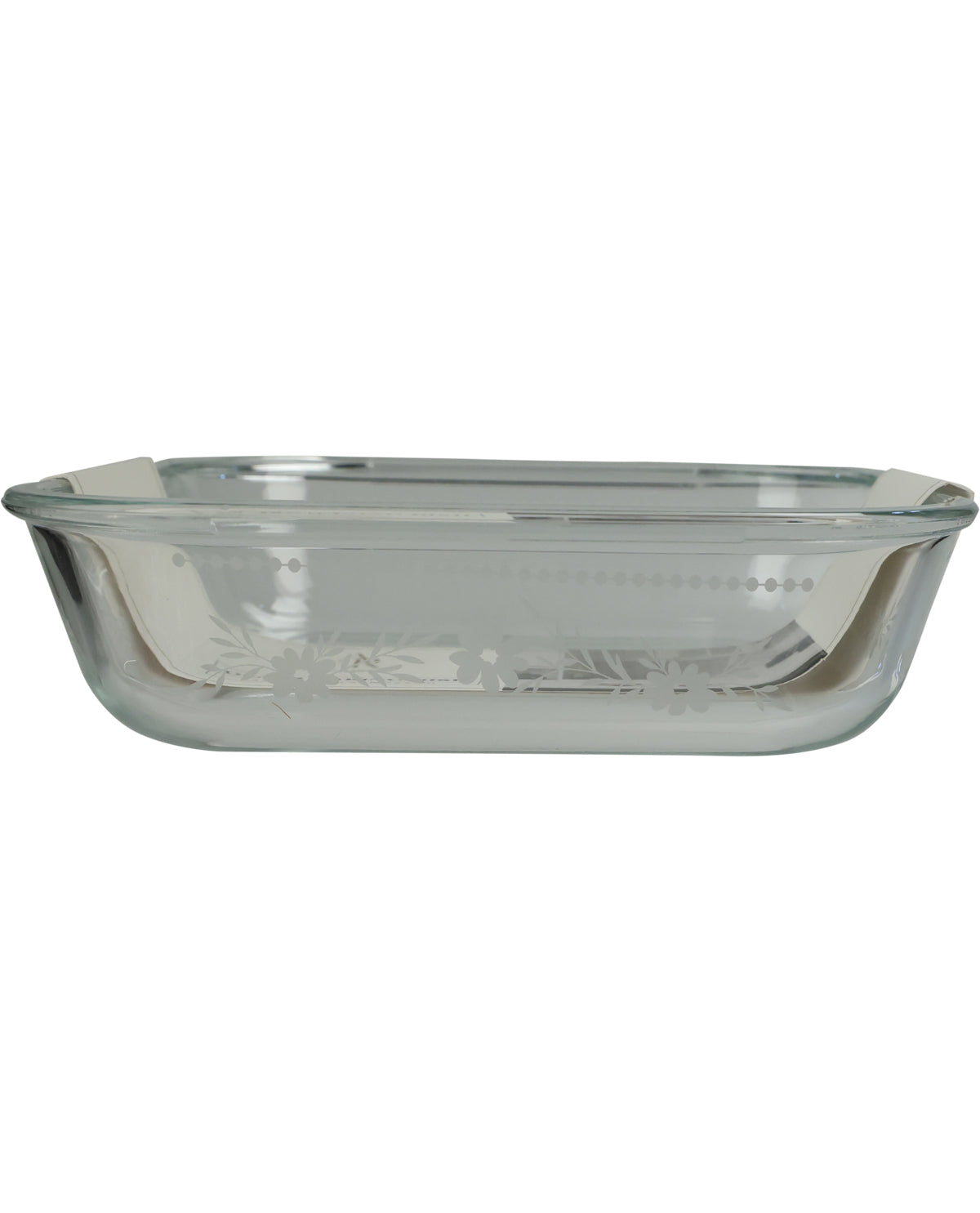 Floral Square Glass Baking Dish