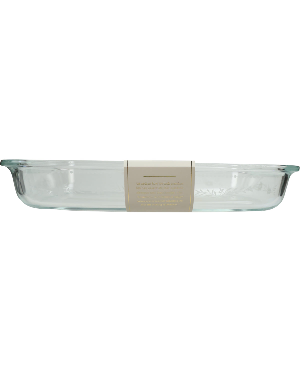 Floral Rectangular Glass Baking Dish