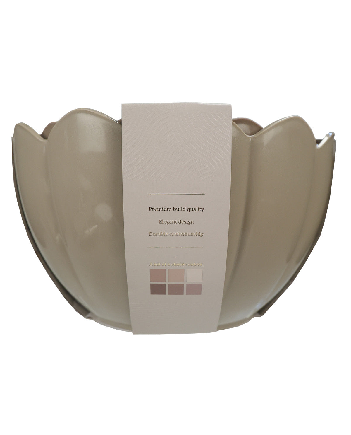 6 Piece Scallop Goat Mixing Bowl Set