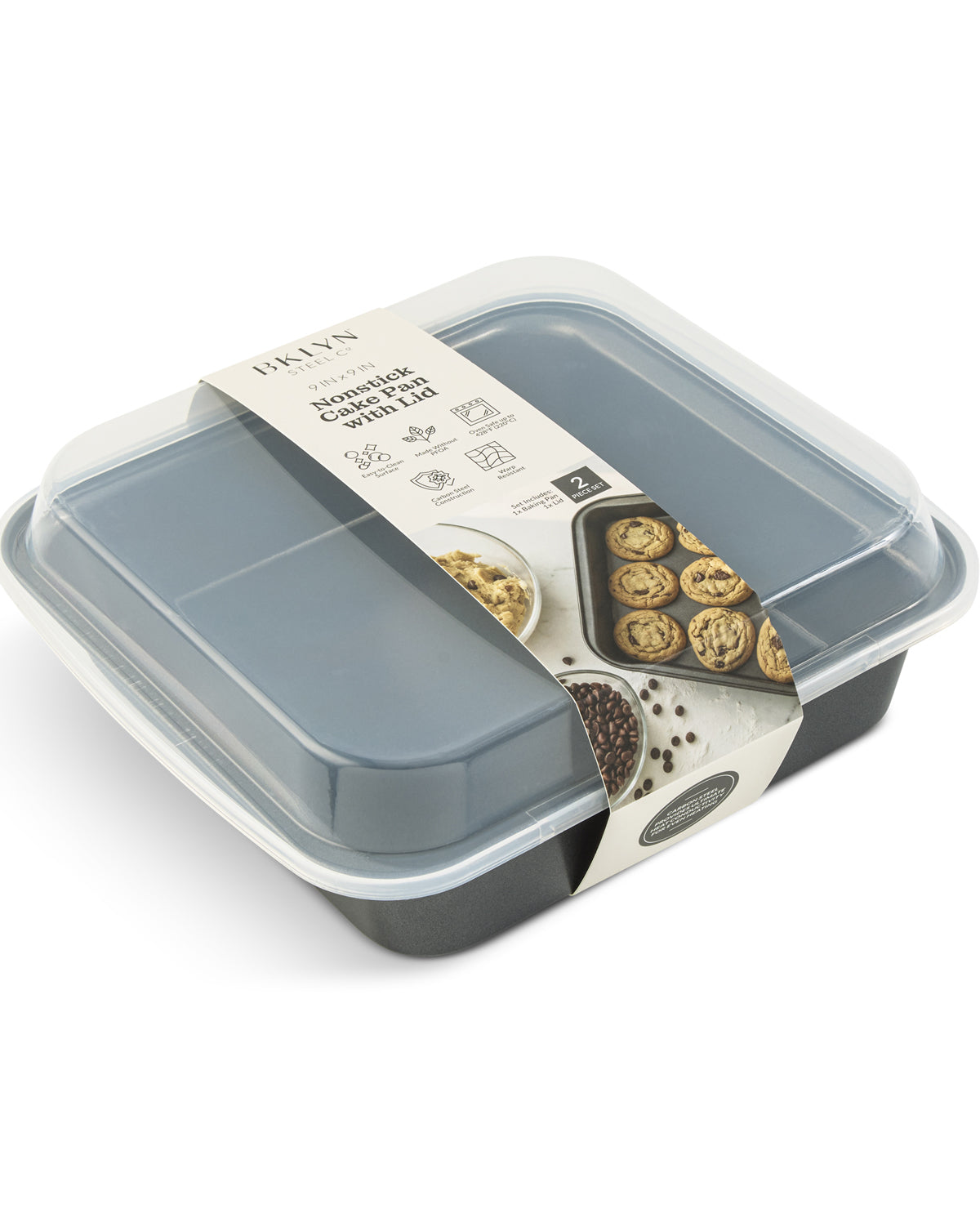 Square 9x9" Cake Pan With Lid