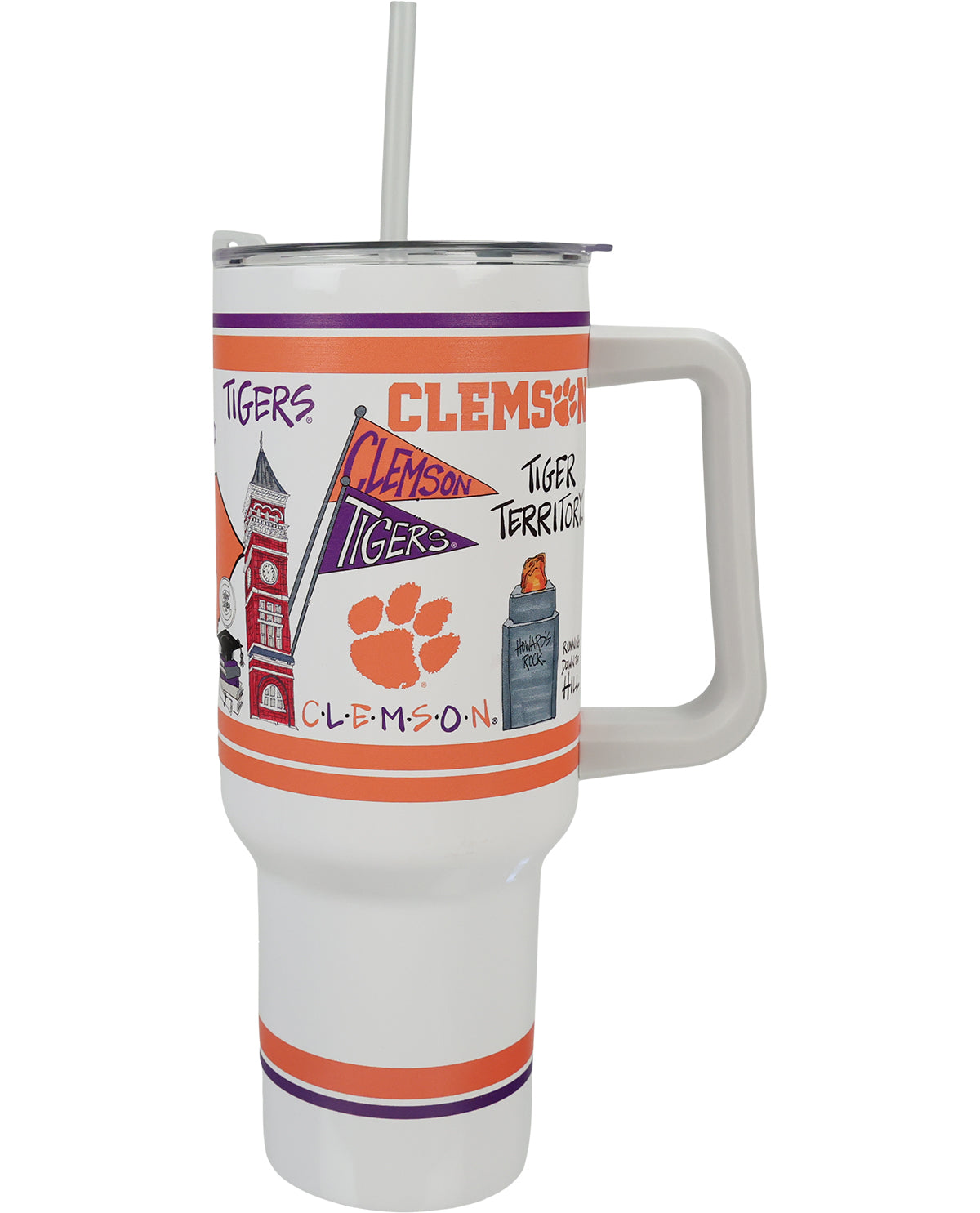 Magnolia Lane Clemson 40oz Tumbler with Handle