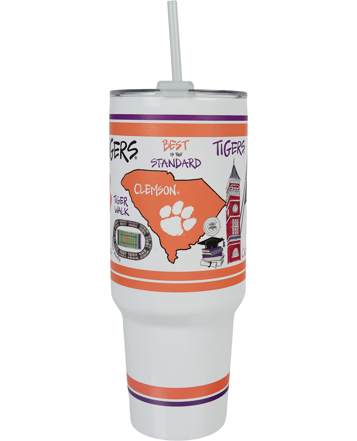Magnolia Lane Clemson 40oz Tumbler with Handle