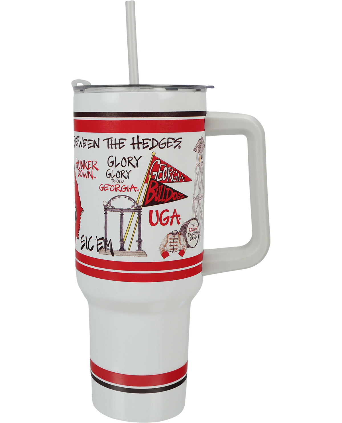 Magnolia Lane UGA 40oz Tumbler with Handle