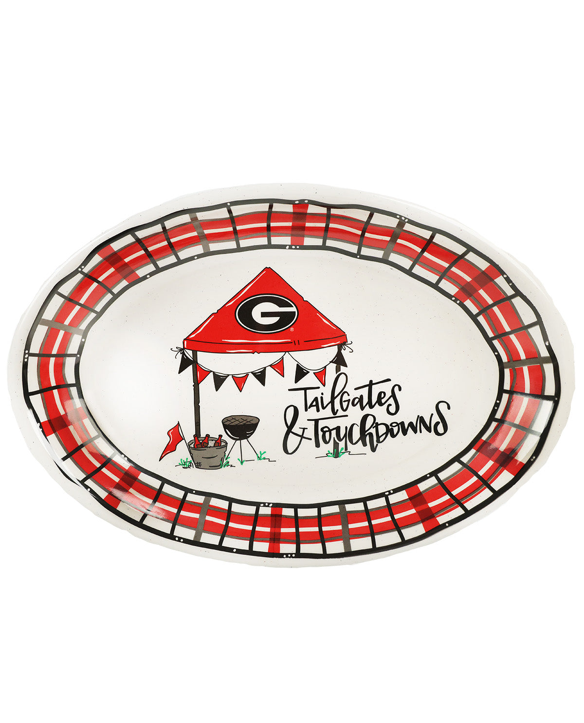 Magnolia Lane Georgia 18x12" BBQ Oval
