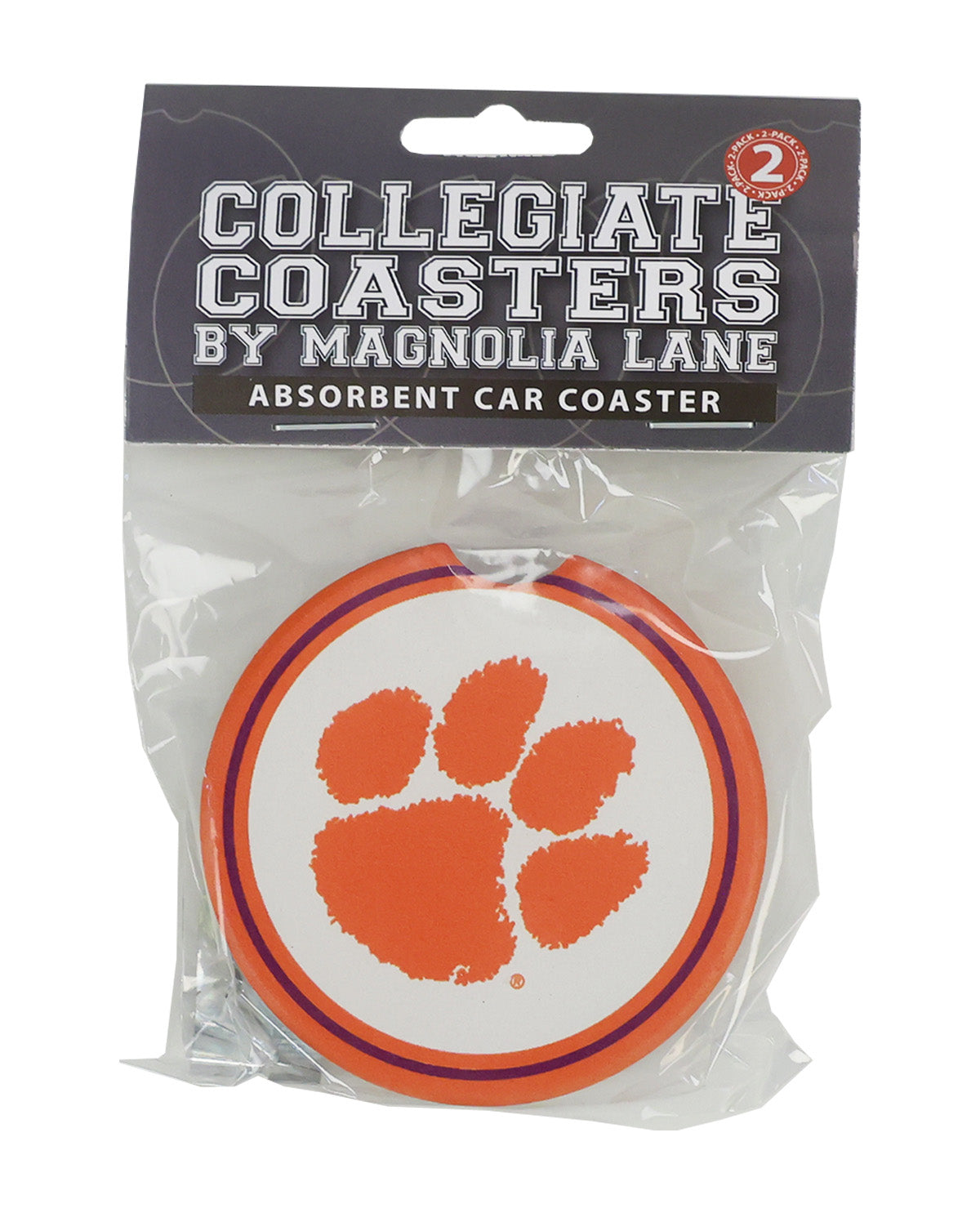 Magnolia Lane Clemson Car Coasters