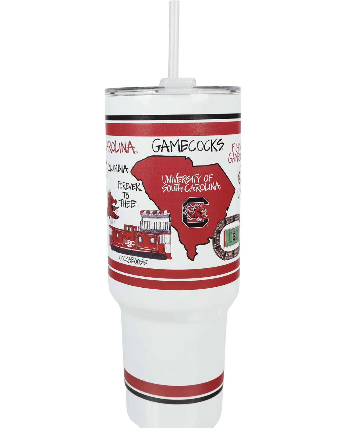 Magnolia Lane South Carolina 40oz Tumbler with Handle